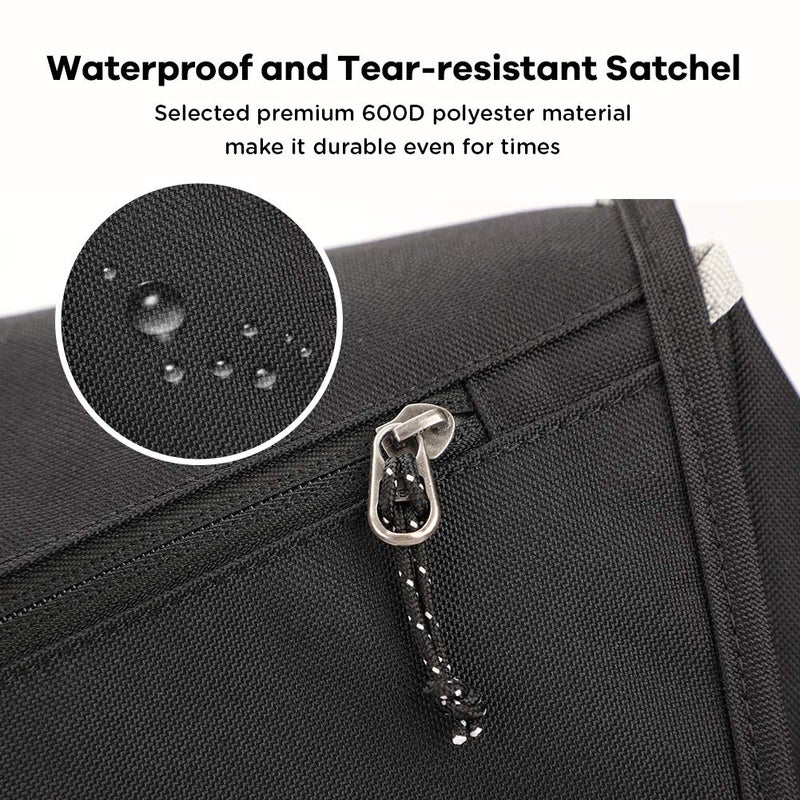 OIWAS Messenger Bag for Men, 14 Inch Laptop Crossbody Bags Women Casual Satchel Shoulder Bag College Travel Office Briefcase - Image 5